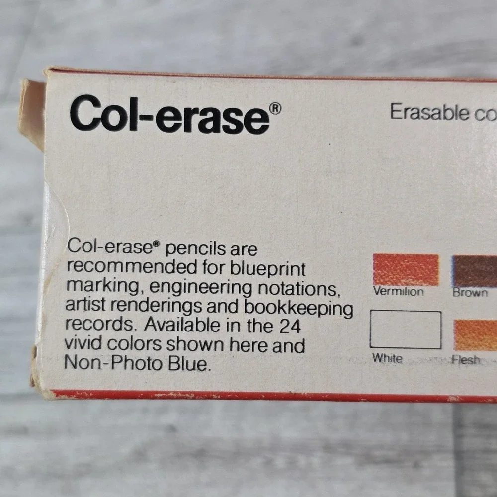 Faber-Castell Col-erase Erasable Color Pencils Carmine Red 1277 Box - Only 10pcs